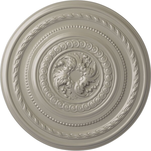 Ekena Millwork Pearl Ceiling Medallion (Fits Canopies up to 1 7/8"), Hand-Painted Pearl White, 26 1/4"OD x 1 1/2"P CM26PEPWS - main